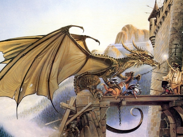 Дракон у ворот крепости