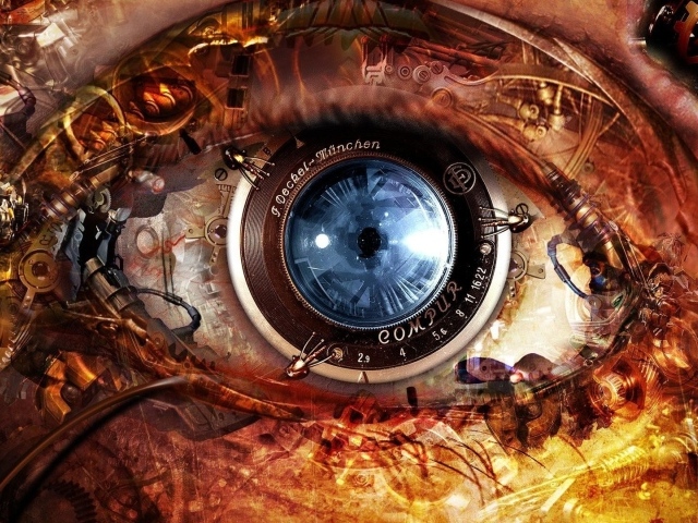 Глаз робота андроида