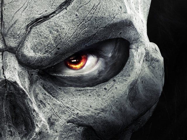 Глаз солдата в маске черепа