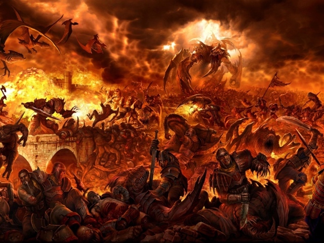 Огненная битва фентези