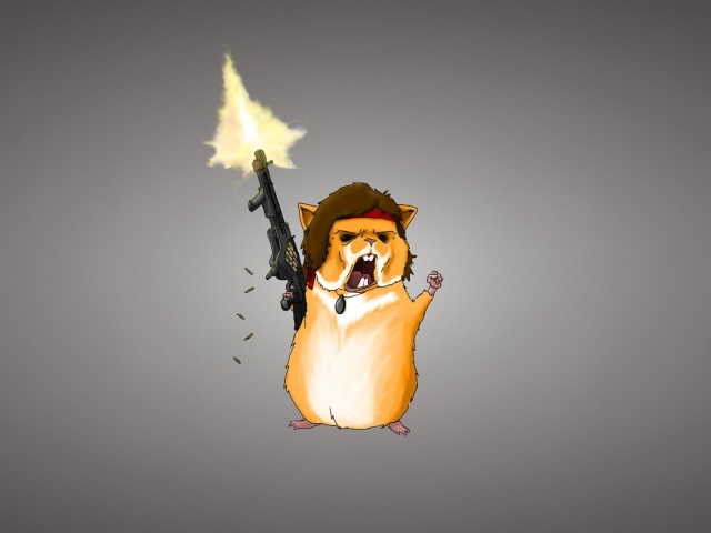 Хомяк с оружием