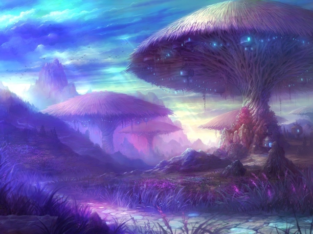 Большие фантастические грибы