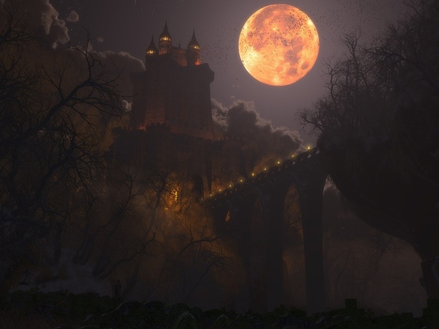 Луна над замком Дракулы