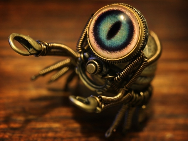 Робот паук в стиле стимпанк