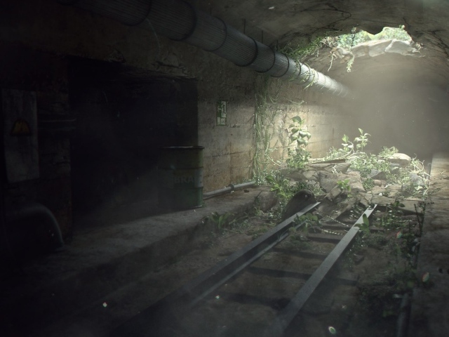 Разрушенный тоннель метро
