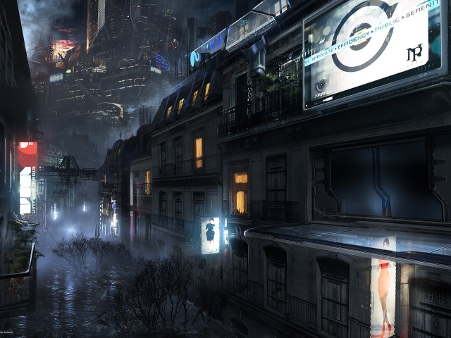 Пригород в мире будущего