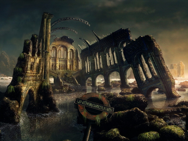 Развалины каменного здания