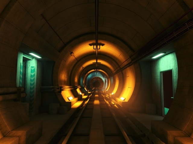 Подземный тоннель метро