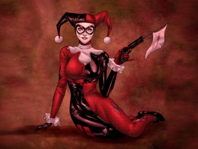 Злодейка из комиксов Харли Квинн