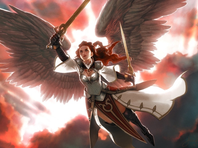 Ангел воин из игры Magic The Gathering