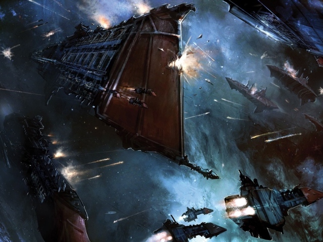 Сражение космических кораблей в игре