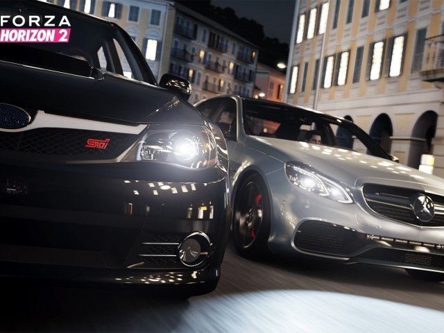 Авто на старте в игре Forza Horizon