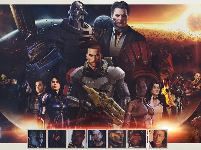 Коммандор Шеппард из игры Mass Effect
