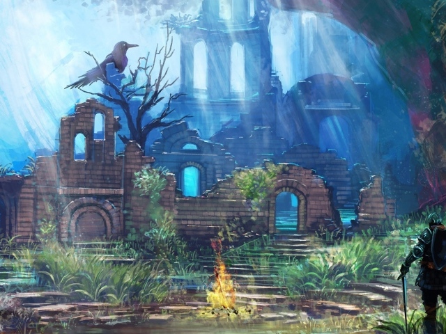 Пейзаж в игре Dark Souls