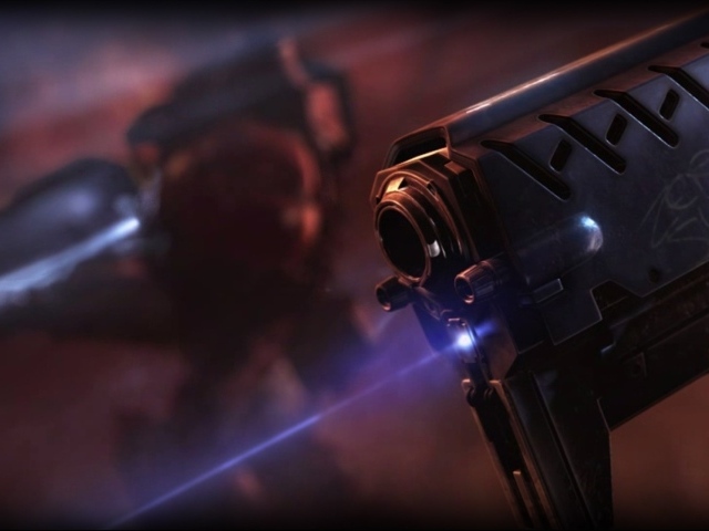 Лазерный прицел оружия в игре Starcraft II