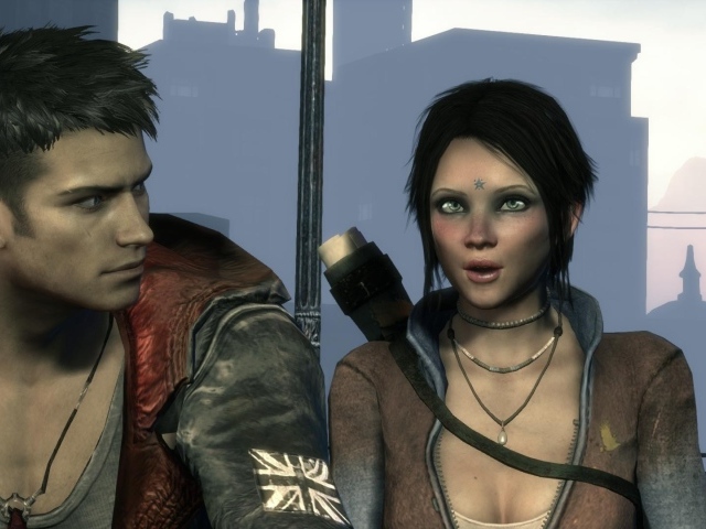 Парень и девушка из игры Devil May Cry