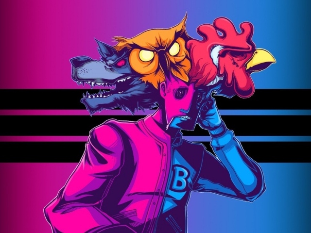 Маски героя игры Hotline Miami