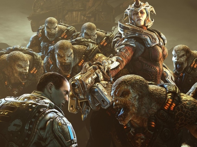 Монстры из игры Gears of War