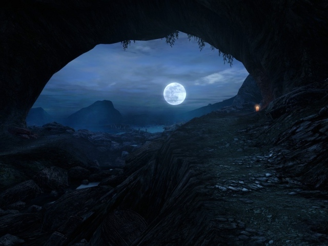Лунная ночь в игре Dear Esther