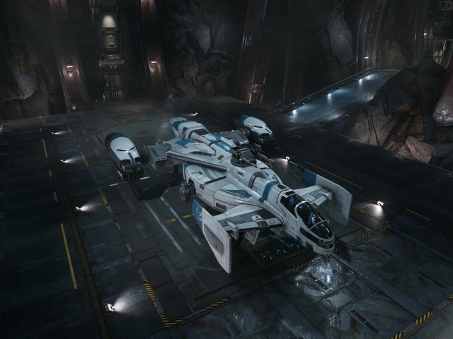 Космолет в ангаре, игра Гражданин галактики