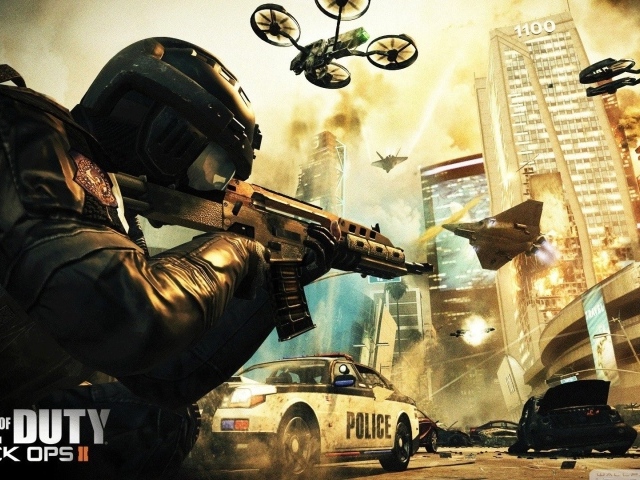 Сражение в игре Call of Duty Black Ops 2