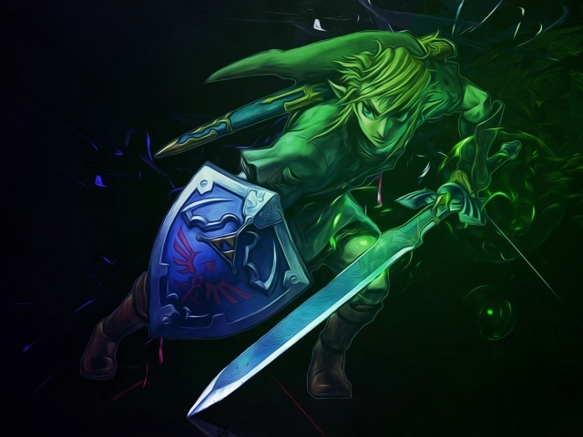 Воин герой из игры The Legend of Zelda