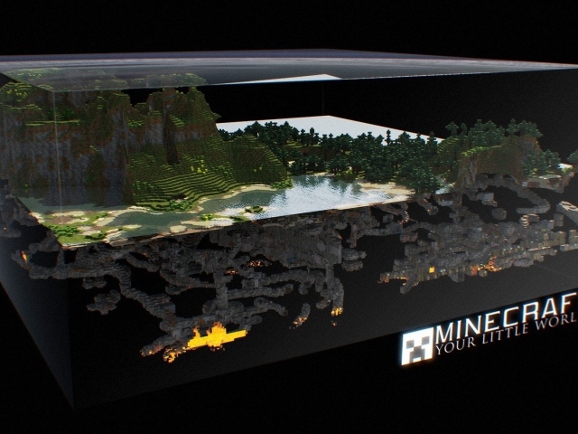 Карта мира в игре Minecraft