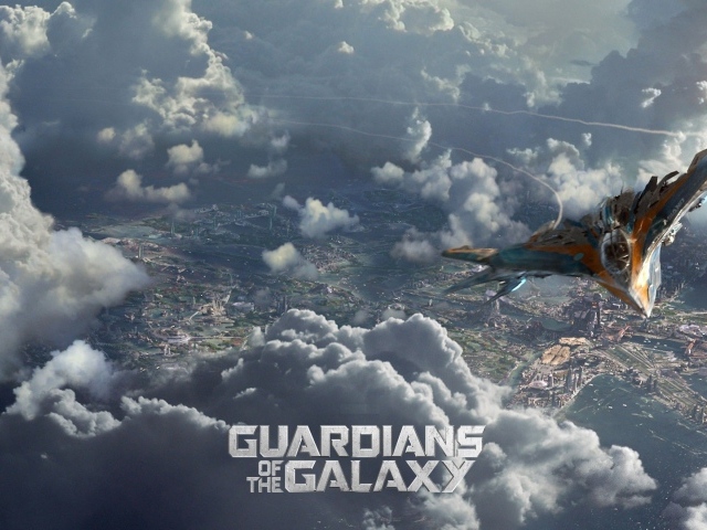 Самолет над облаками в фильме Стражи Галактики