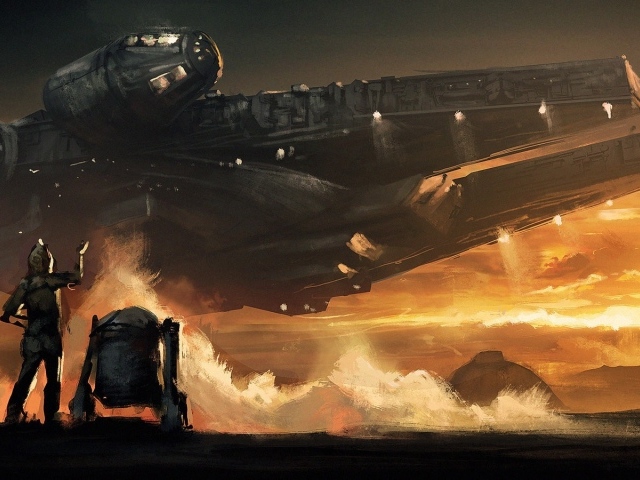 Арт к фильму Звездные войны, Millenium Falcon