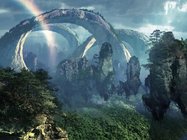 Горный пейзаж из фильма Аватар