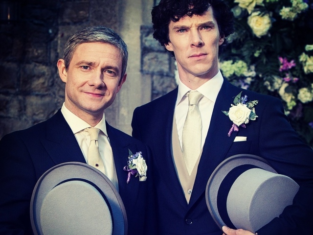 Шерлок и Ватсон на свадьбе