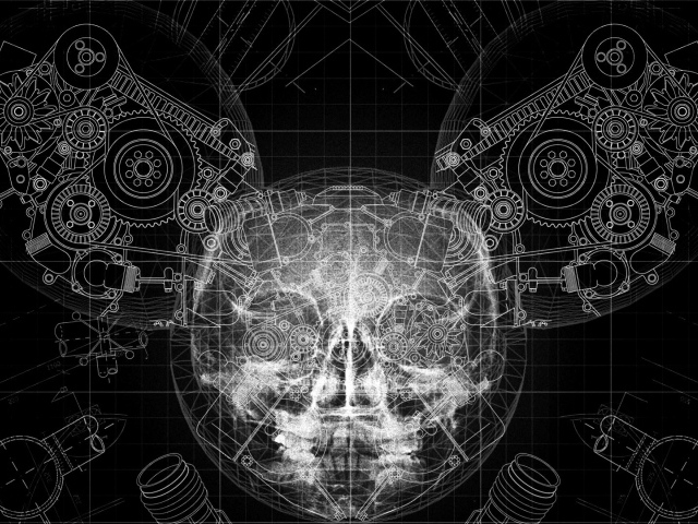 Чертеж маски диджея deadmau5