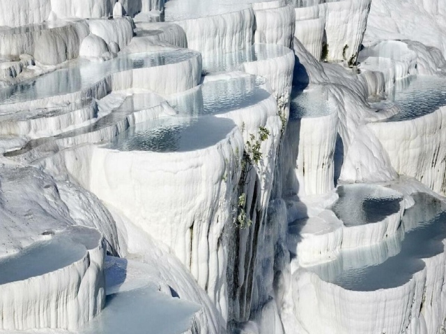 Природный пейзаж в Памуккале