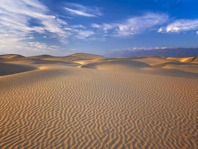 Рябь песка в Долине смерти