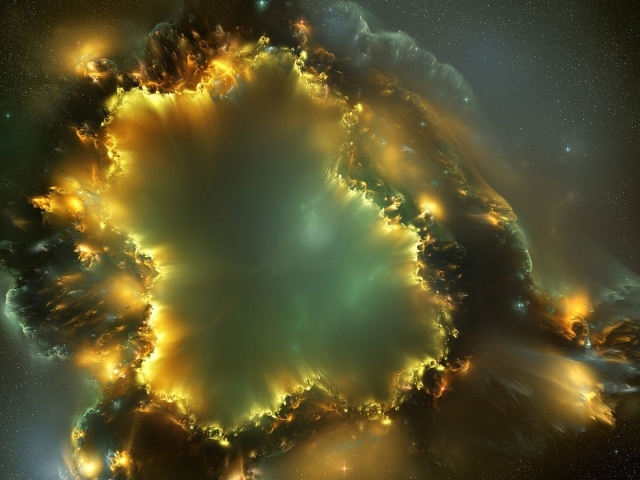 Пылающая звездная туманность