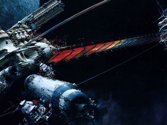 Мост между космическими станциями на орбите