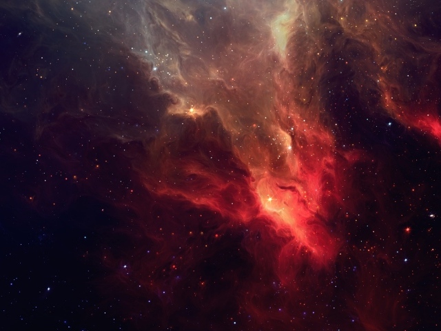 Красная звездная туманность