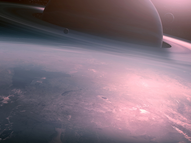 Сатурн и его спутники