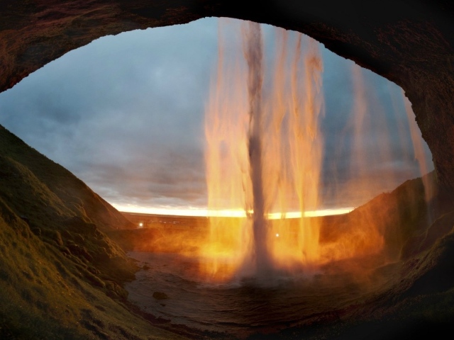 Водопад Селйяландсфосс. Исландия.