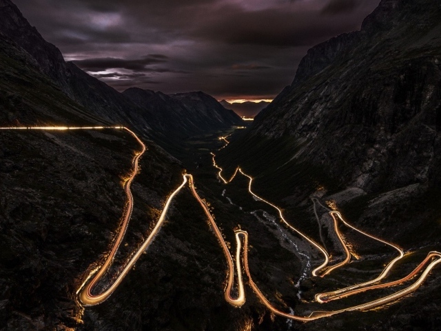 Горная дорога Тролльстиген Норвегия