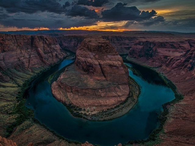 Каньон подкова в Колорадо, США