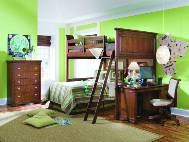 Детская комната с кроватями