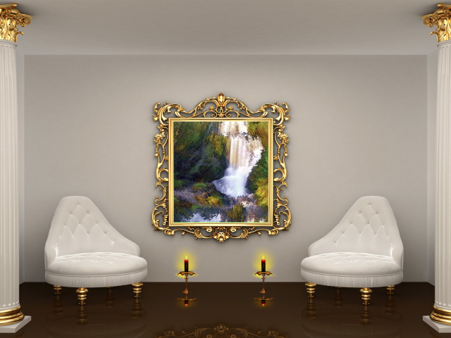 Две колонны и два кресла