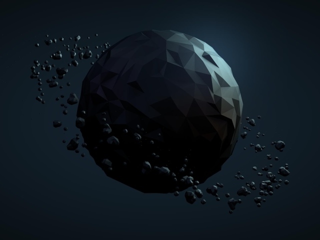 Астероиды вокруг планеты, 3-Д графика