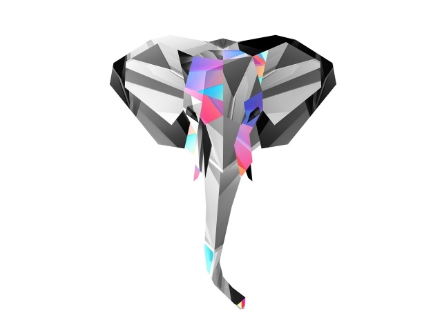 Слон, 3-Д графика