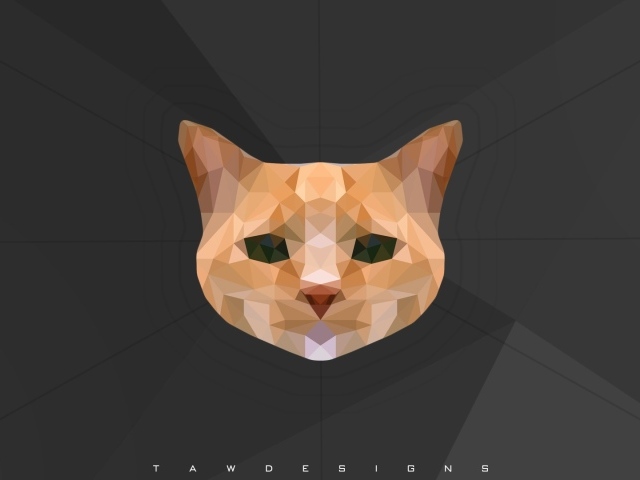 Морда кота, 3-Д графика