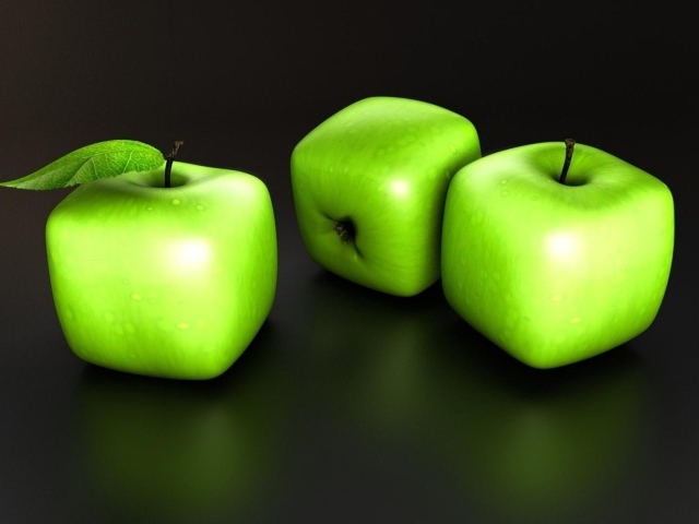 Квадратные яблоки, 3-Д графика