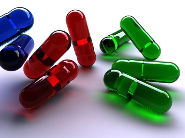 Прозрачные капсулы, 3-Д графика