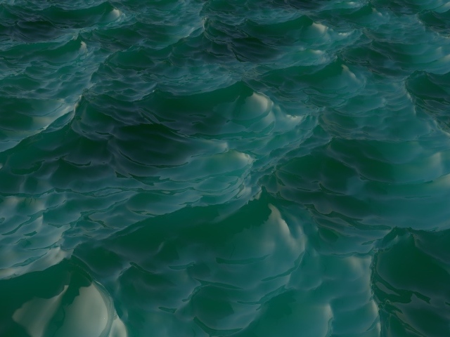 Волны воды 3-Д графика