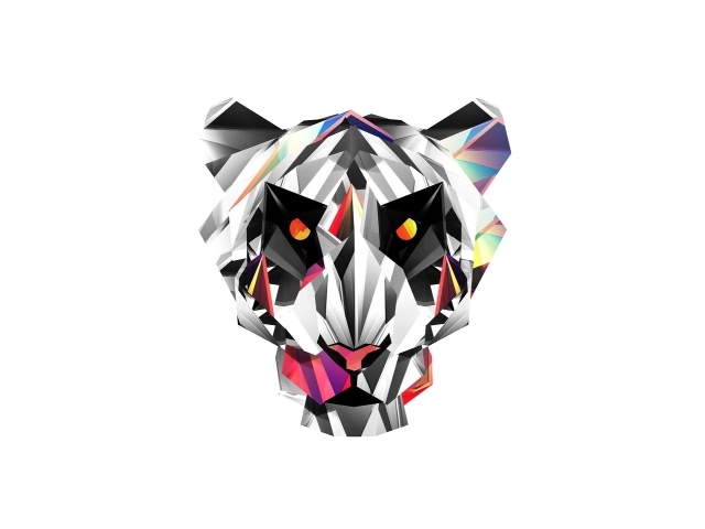 Белый тигр, 3-Д графика